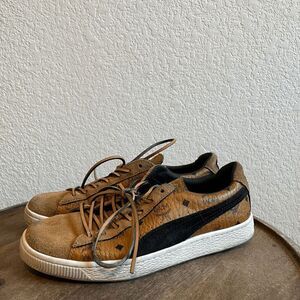 Puma x MCM Suede Leather Buckthorn Brown Sneakers Men's Size 6.5